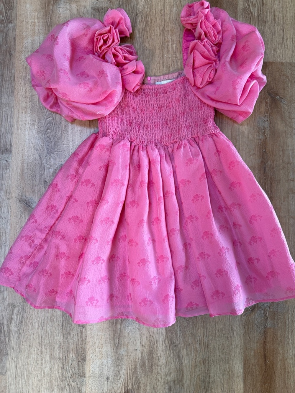 Sister Jane Pink Puff Sleeve Smocked Dress